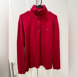 Polo by Ralph Lauren red men’s quarter zip sweater